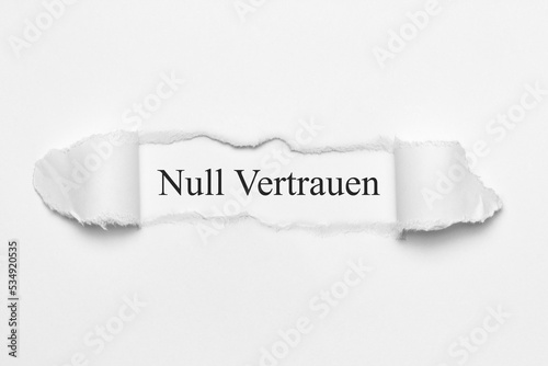 Null Vertrauen