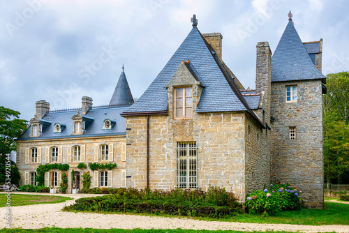 Manoir de Kerazan is a French country castle about halfway between Pont-l'Abbé and Loctudy, Finistere, Brittany, France © Karl Allen Lugmayer