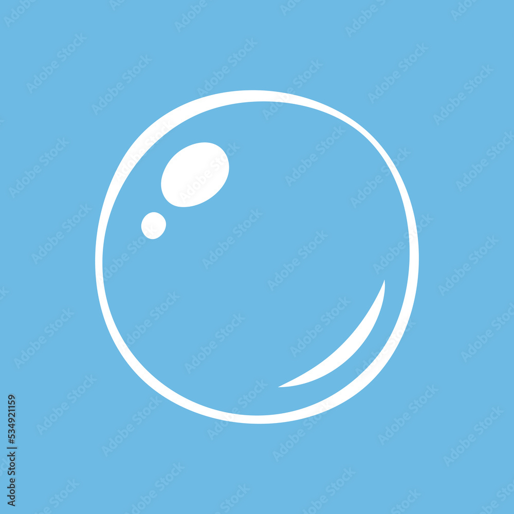 Soap bubble icon, hand drawn vector illustration Soap bubble icon, hand drawn vector illustration
