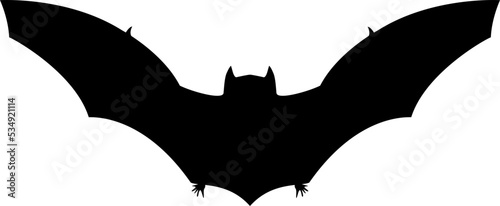A bat on a white background. Kelelawar.  cave bloodsuck mouse. Halloween Simbol in vector photo