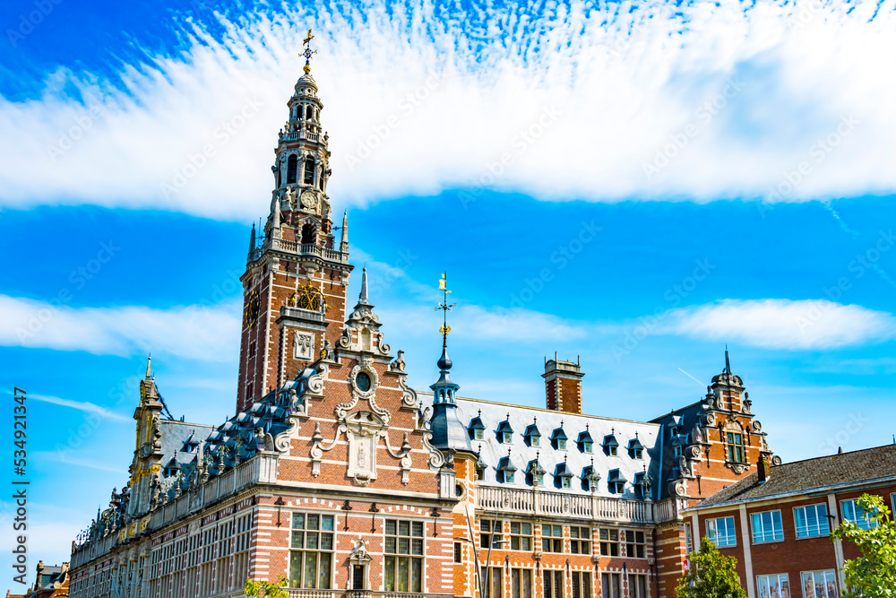 The University Library on the Ladeuzeplein in Leuven, Belgium