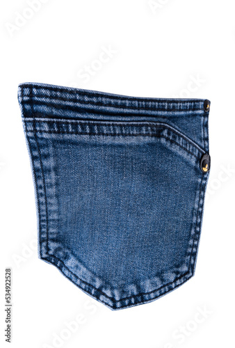 Denim pocket isolated