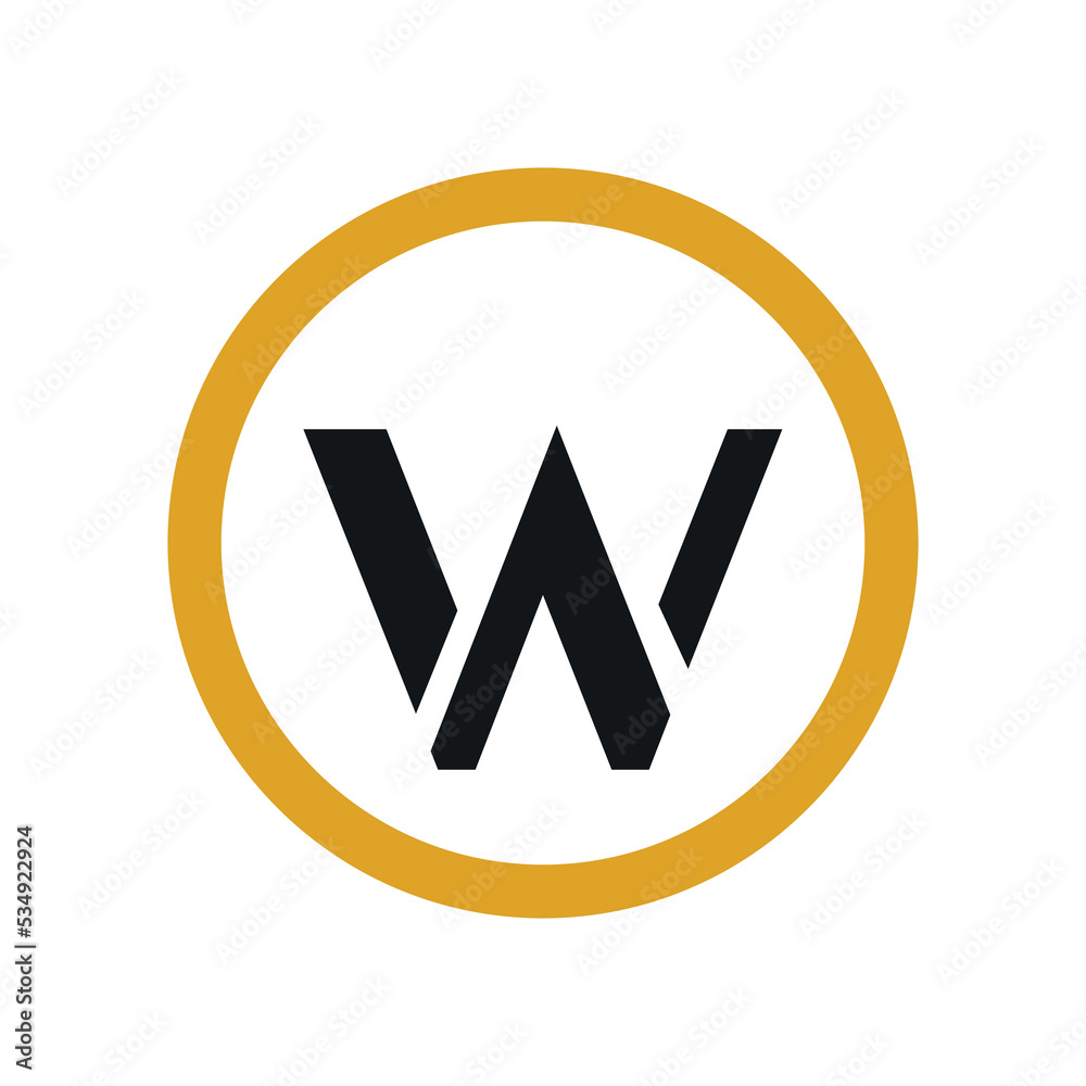 Logo design letter W. Abstract logo design W Logo design letter W. Abstract logo design W