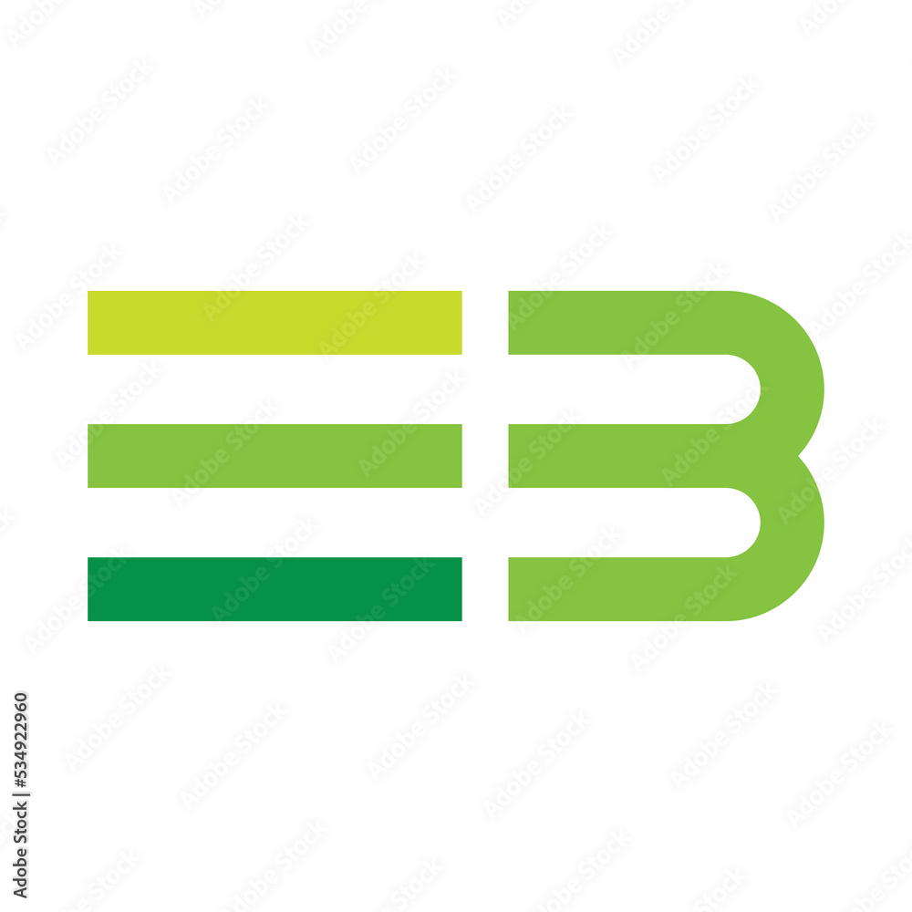 Logo design latter E and B. Logo abstract EB Logo design latter E and B. Logo abstract EB