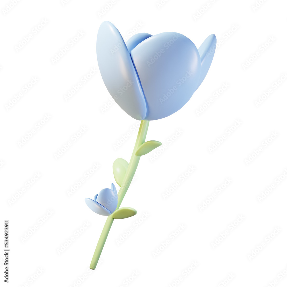 3d render pastel floral minimalist icon 3d render pastel floral minimalist icon