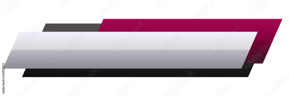 Obraz premium modern lower third name tag template