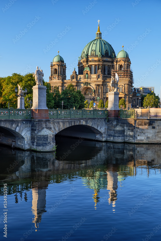 Berlin Cathedral Sunset River View