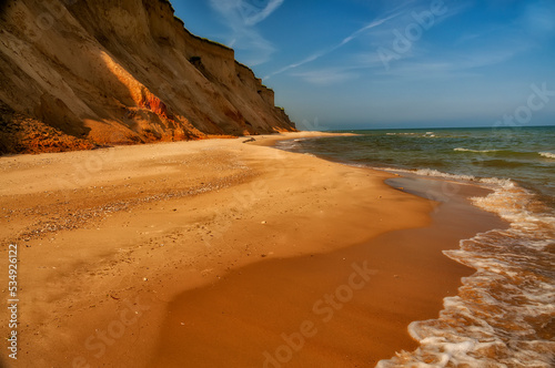 Wild shaved sea shores. Ukraine. Odessa region photo