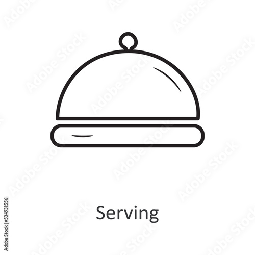 Serving Vector outline Icon Design illustration. Travel Symbol on White background EPS 10 File