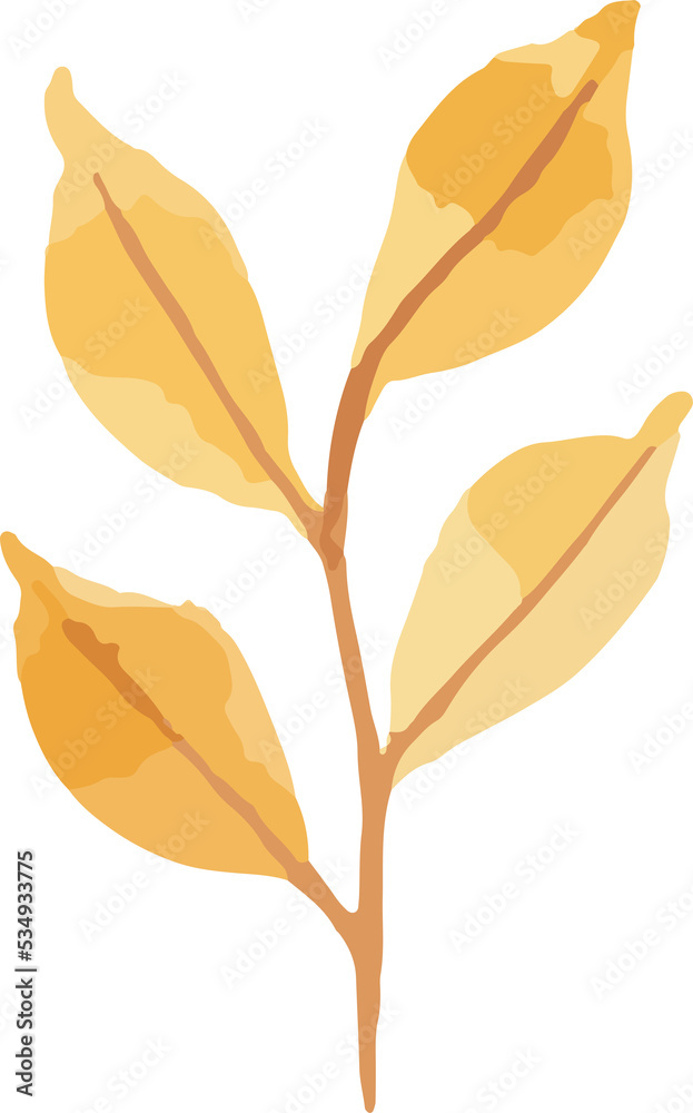 Fototapeta premium watercolor minimal design floral