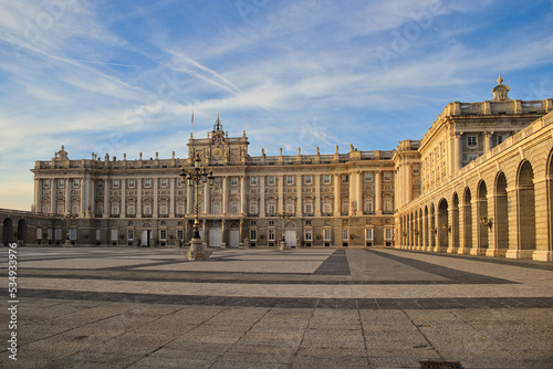 Exterior of the Royal Palace. Madrid