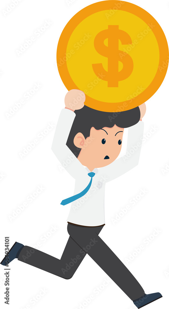 Salary Man Business Isolated Person People Cartoon Character Flat illustration Png #120 Salary Man Business Isolated Person People Cartoon Character Flat illustration Png #120
