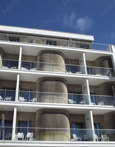 Wallpaper Mural Modern apartment house with balconies in Sao Martinho do Porto, Centro - Portugal  Torontodigital.ca