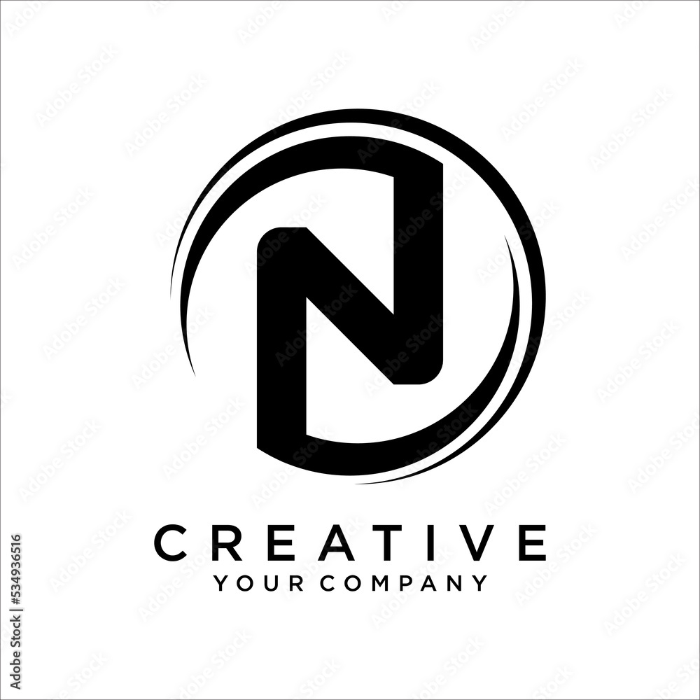 Letter N logo icon design vector template elements Letter N logo icon design vector template elements