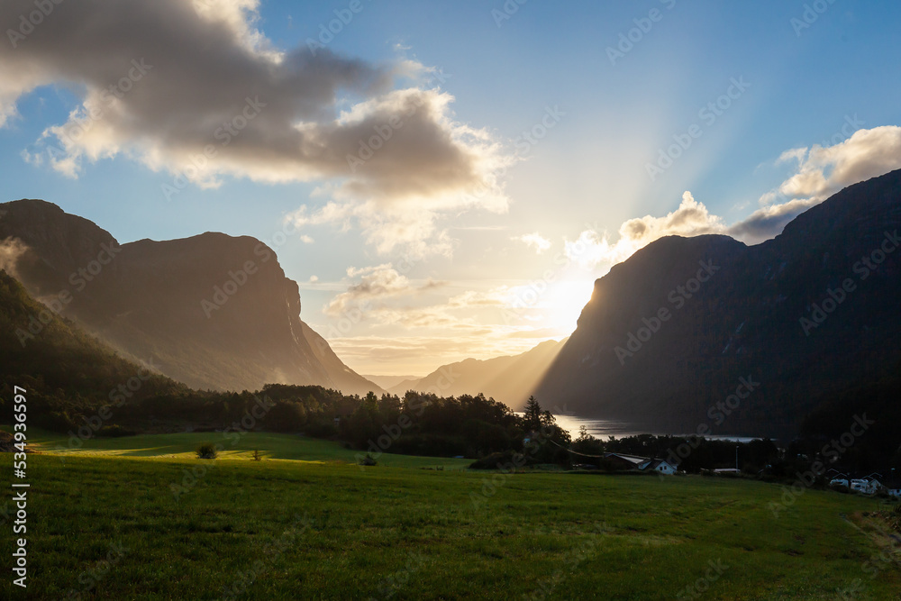 Spectacular Nature Rogaland Norway fiord landmark