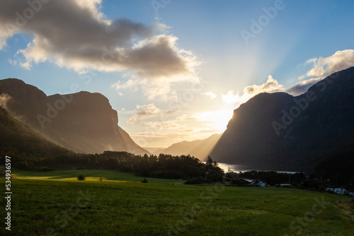 Obraz na płótnie Spectacular Nature Rogaland Norway fiord landmark w salonie