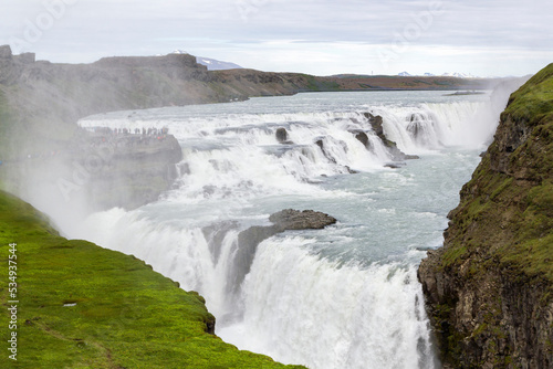 Fototapeta Naklejka Na Ścianę i Meble -  the Gulfoss waterfall in  Haukadalur, Iceland