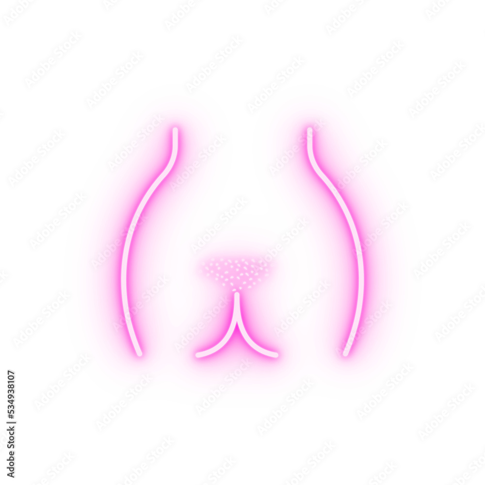 belly epilation women neon icon belly epilation women neon icon