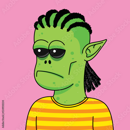 cartoon monster. monster character. Vector illustrations.