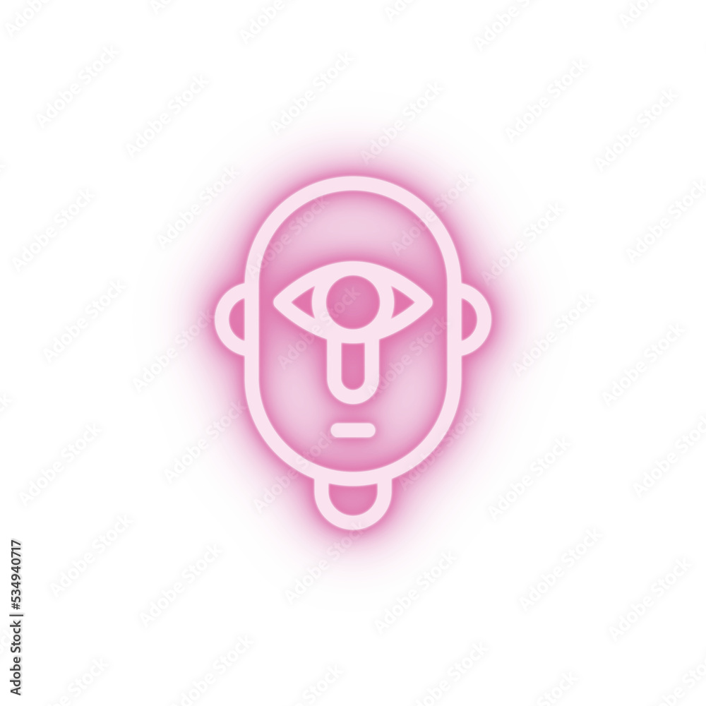cyclops neon icon cyclops neon icon