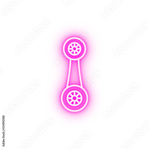 cufflinks neon icon