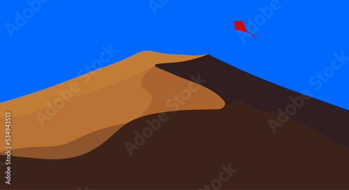 Desert and a kite