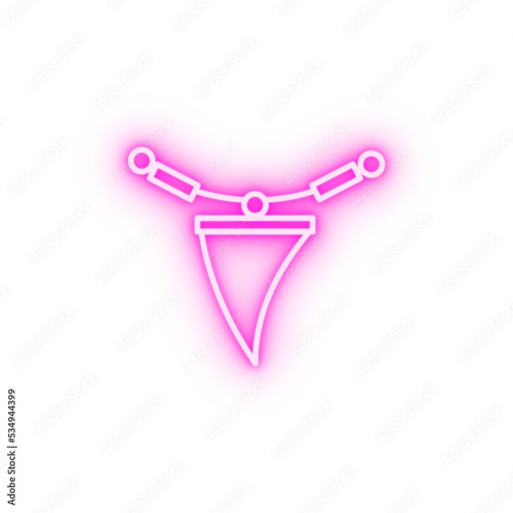 tooth neon icon