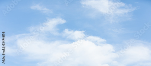 Fototapeta Naklejka Na Ścianę i Meble -  White clouds over the blue sky.