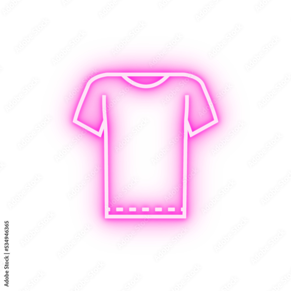 Clothes sleeves t-shirt neon icon Clothes sleeves t-shirt neon icon