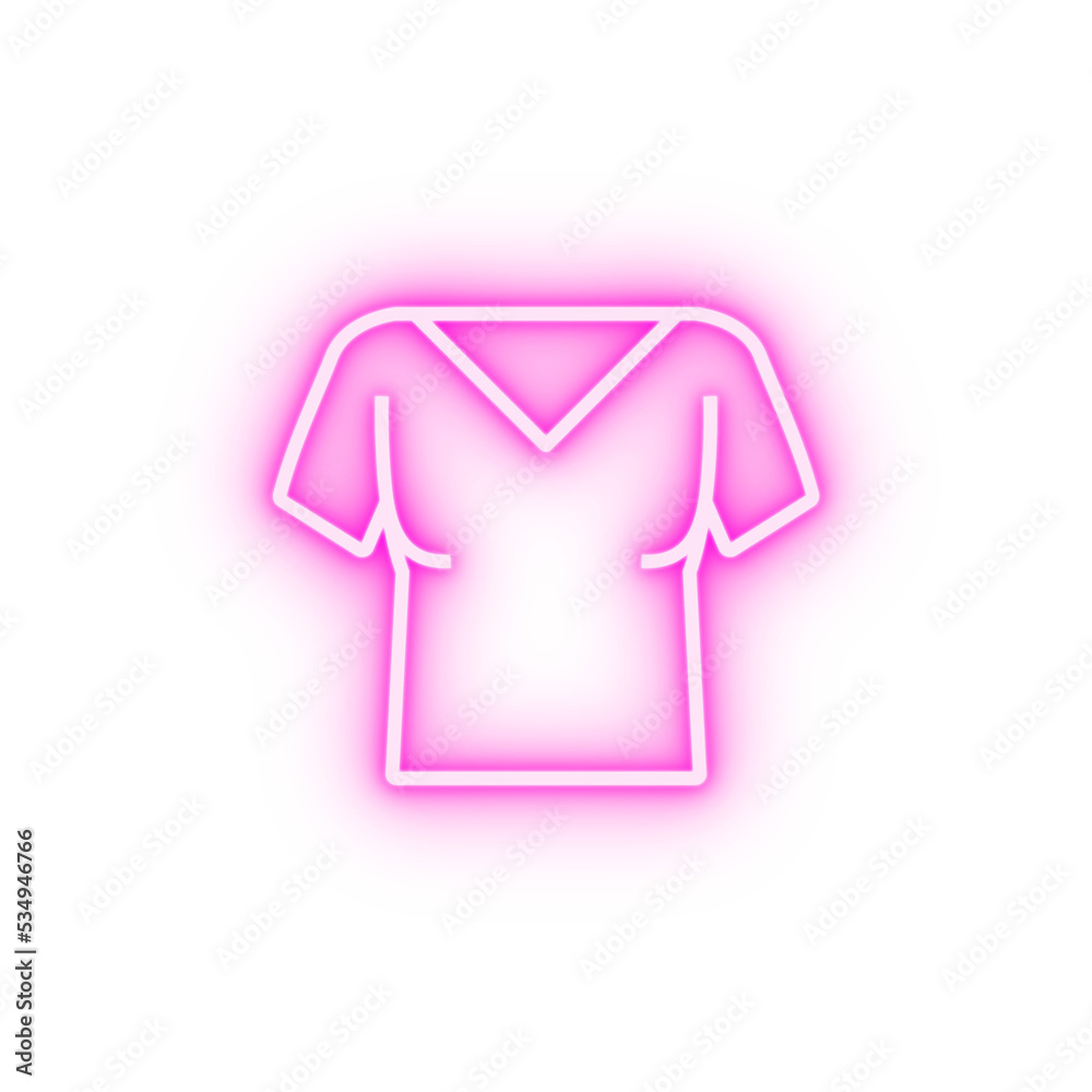 t-shirt clothes woman neon icon