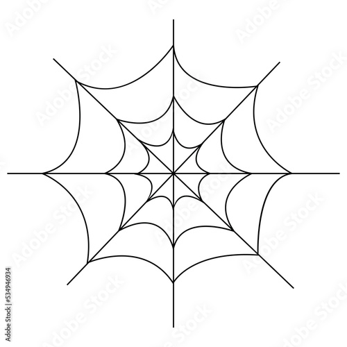 Halloween spider web vector illustration