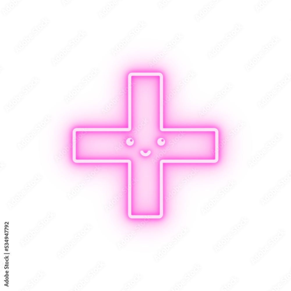 Obraz premium Hospital neon icon