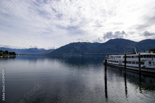 Fototapeta Naklejka Na Ścianę i Meble -  Images of Lake Maggiore from Locarno, Switzerland