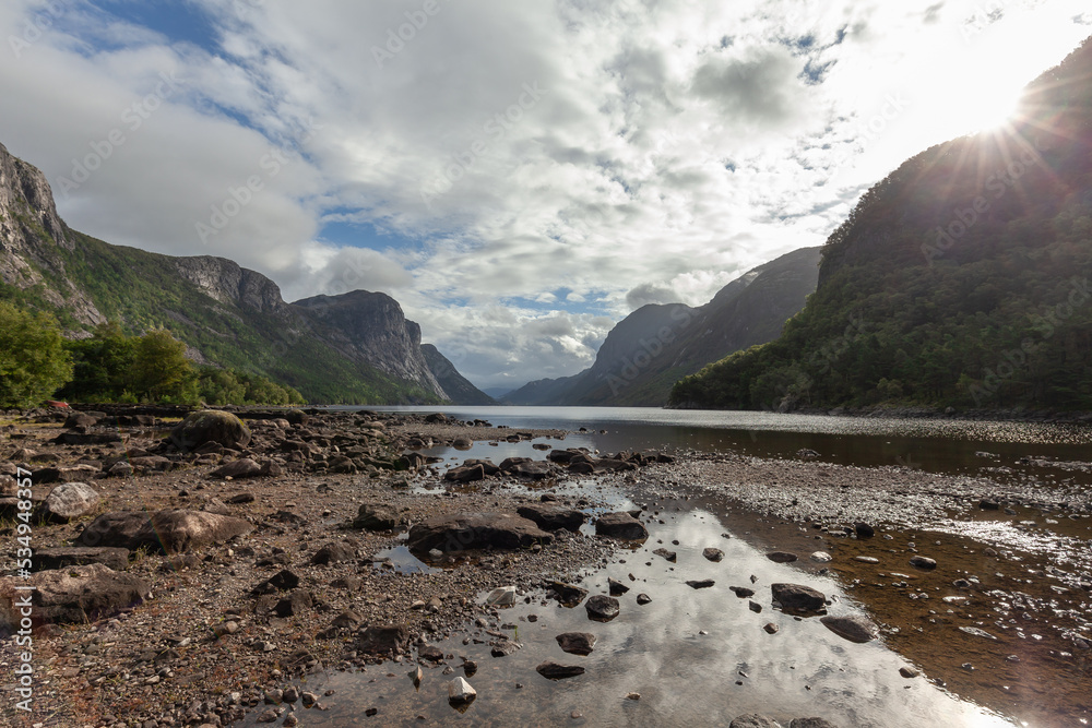 Calming fiord view in Norway