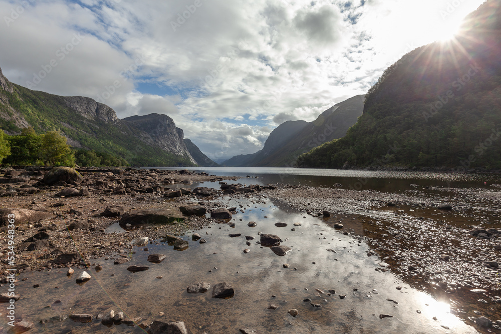 Calming fiord view in Norway
