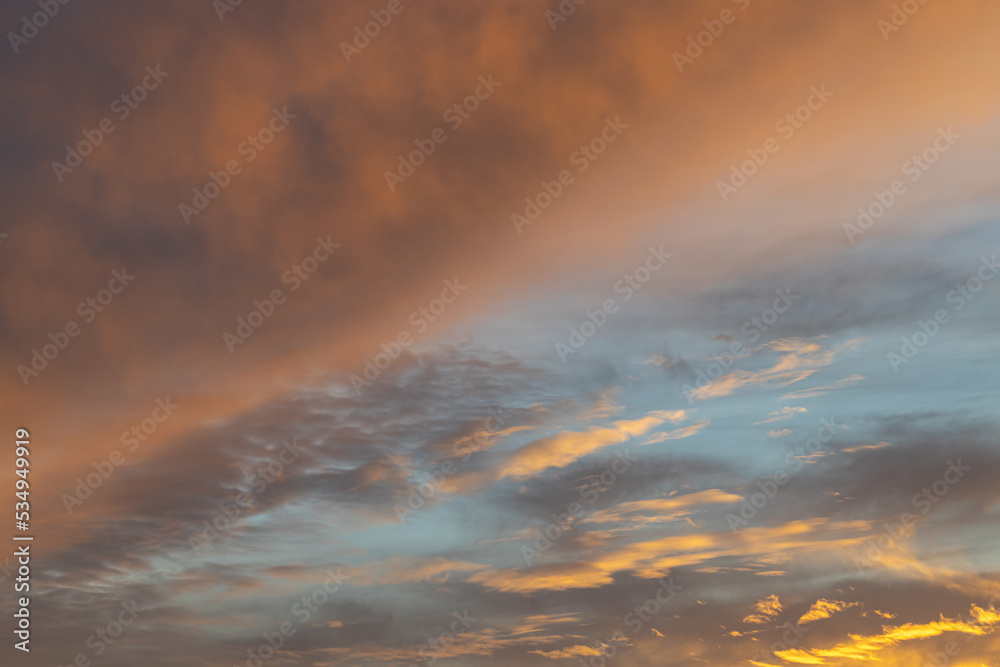 background in the form of the evening sky