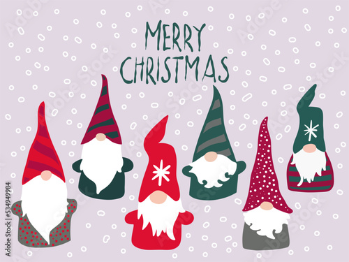 christmas card with santa claus