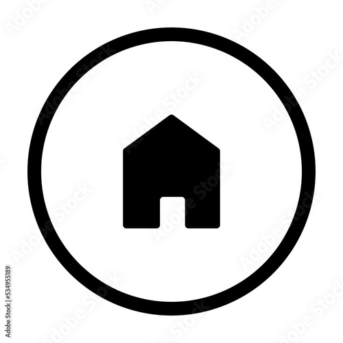 home dashboard outline circle