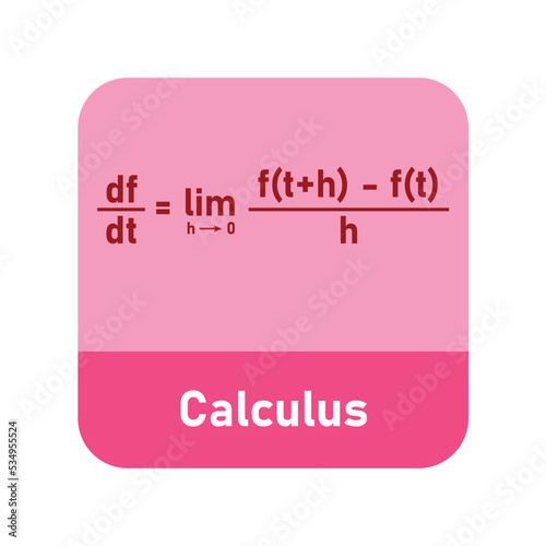 Differential calculus equation in mathematics.