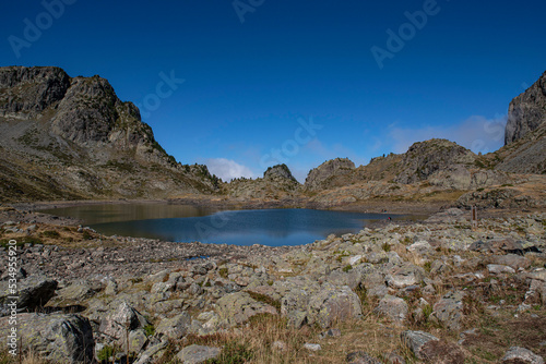 Lake Robert in the mountains of Chamrousse in the Alps in France  © sissoupitch