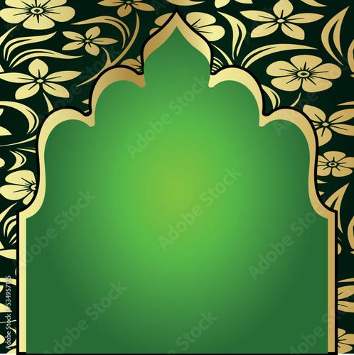  Luxury Islamic Background with Decorative Ornament Frame
, Abstract background with traditional ornament. Vector illustration.
