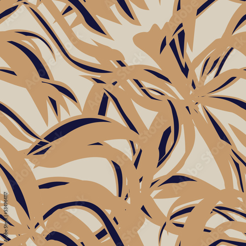 Tropical Leaf Seamless Pattern Design