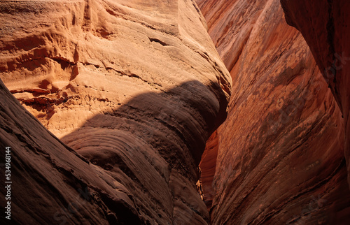 Spooky slot canyon, Utah rock formations