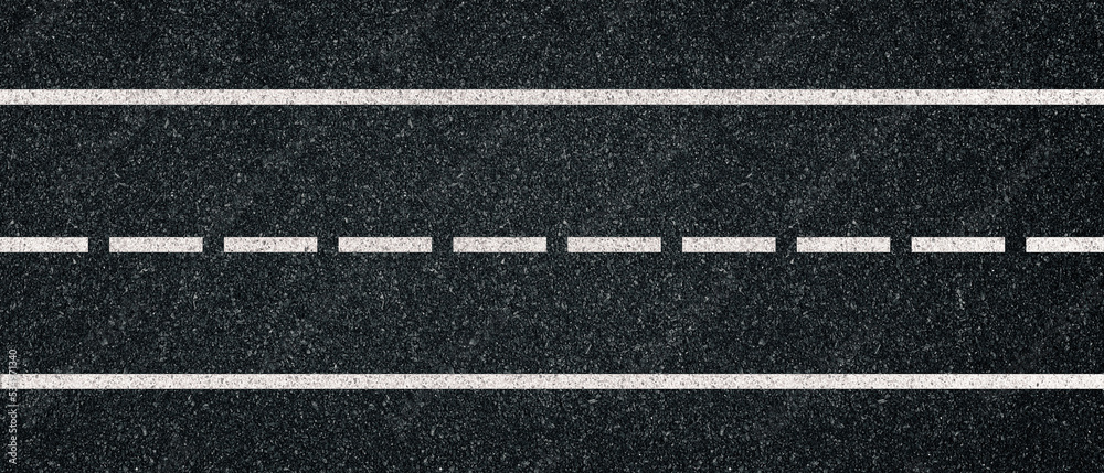 asphalt
road with white lines. Dark gray textured surface. Banner design asphalt
road with white lines. Dark gray textured surface. Banner design