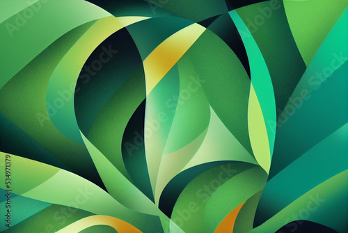 abstract 3d green background illustration