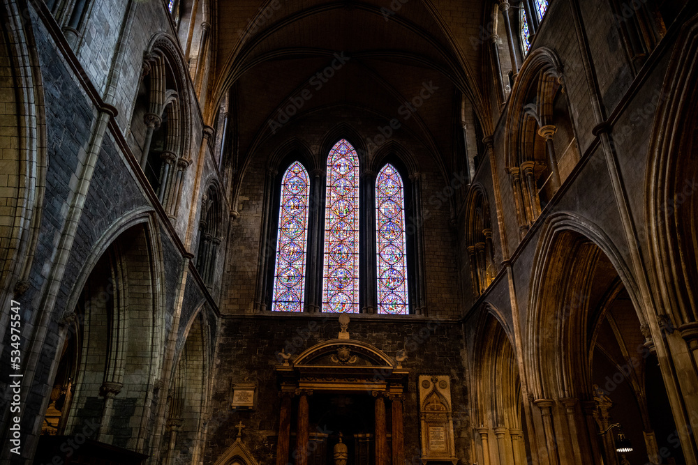 Fototapeta premium cathédrale saint patrick dublin église church christ religion