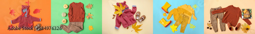 Collection of stylish autum...