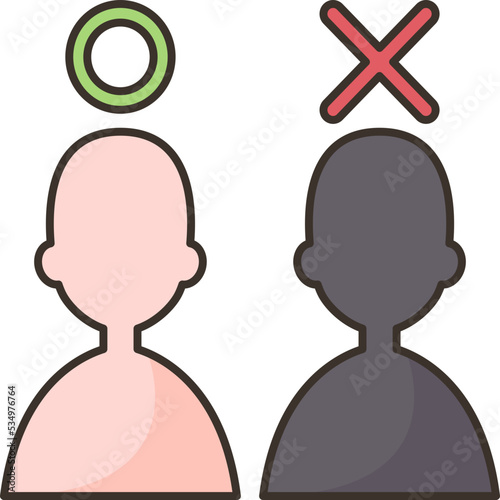 discrimination icon