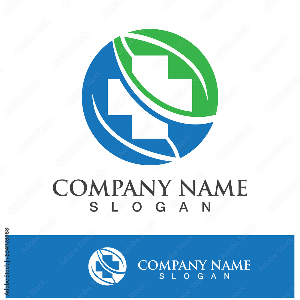 Medical health icon digital logo design Medical health icon digital logo design