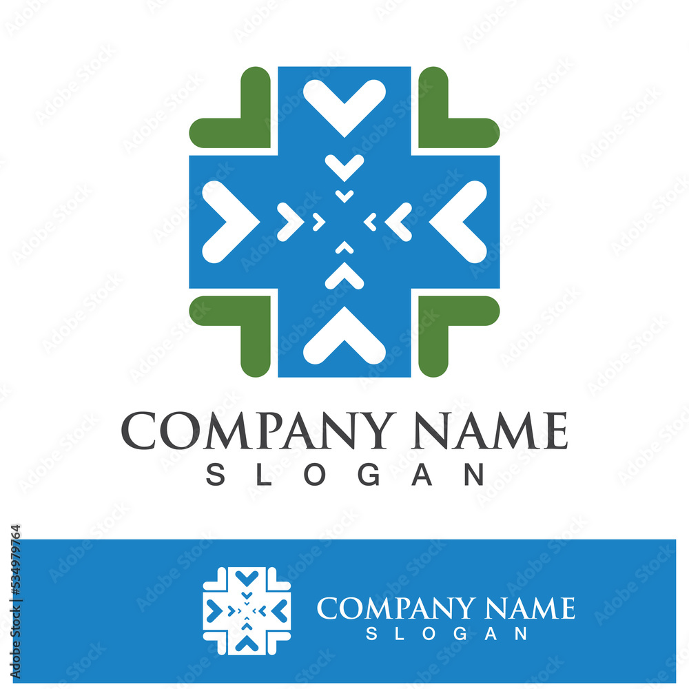 Medical health icon digital logo design Medical health icon digital logo design